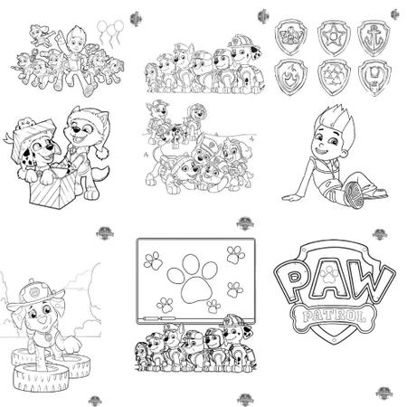 50 Desenhos da Patrulha Canina para Colorir e Imprimir - Online Cursos  Gratuitos