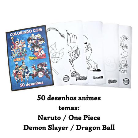 Kit 50 Desenhos Para Colorir Anime Envio Imediato - INFINITY - Kit de  Colorir - Magazine Luiza