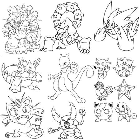 Pokémons para colorir - Desenhos Imprimir