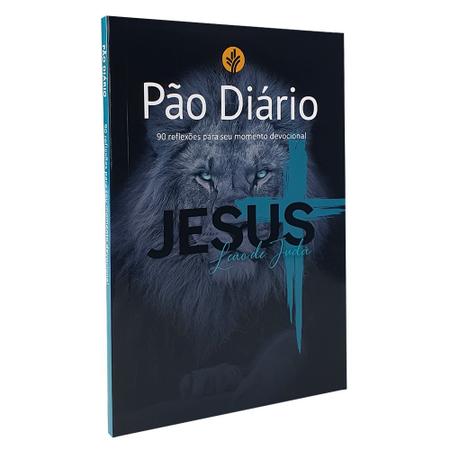 Imagem de Kit 50 Devocional Pão Diário 90 Reflexões Capa Leão de Juda