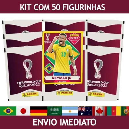 Kit 4 Figurinhas Neymar Legend Copa 2022 Simil