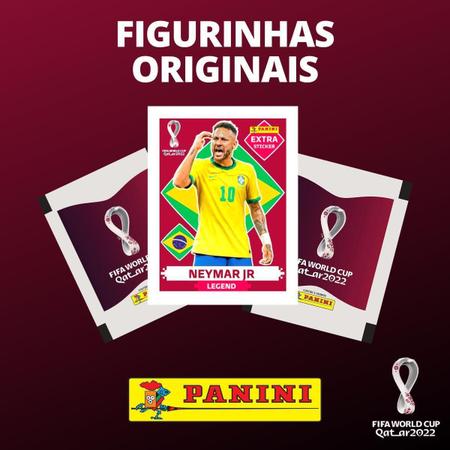 Kit 4 Figurinhas Legend Gold Neymar Jr Copa Qatar 2022 - Desconto no Preço