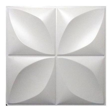 Imagem de Kit 50 Placas 25x25cm 3D Decorativa Pétalas Flor Revestimento Plástico PVC Auto Relevo