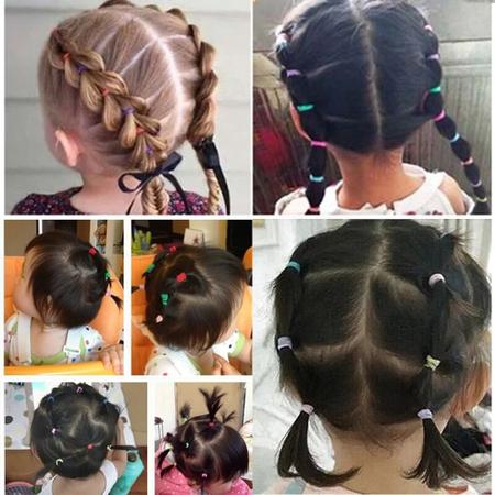 Acessorios cabelo infantil  Elastico de silicone para penteados