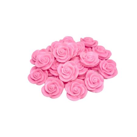 Imagem de Kit 500 Unidades Mini Sabonete Artesanal Rosa Flor 2,5 cm