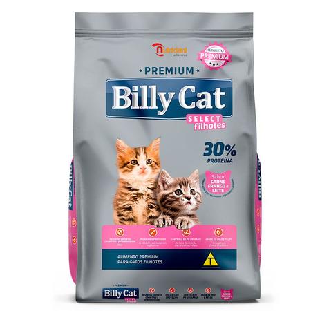 Imagem de Kit 5kg Ração Para Gato Filhote Premium Billy Cat Select