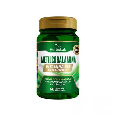 Imagem de Kit 5X Metilcobalamina (Vitamina B12) 60 Caps - Herbolab C