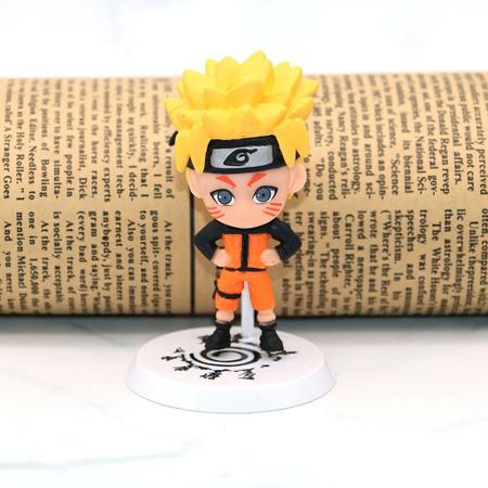 Boneco de brinquedo do naruto, 9cm, 2 estilos, pvc, coleção fofo