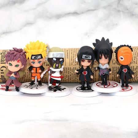 Boneco de brinquedo do naruto, 9cm, 2 estilos, pvc, coleção fofo