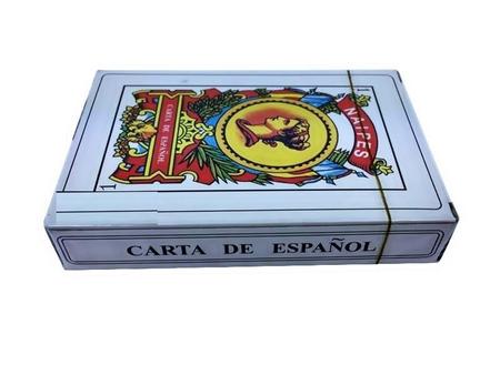 Imagem de Kit 6 Baralho Espanhol Para Jogar Truco Escova Bisca Uno Jogo Cartas Poker Tarot Naipe