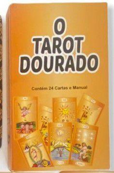 Kit 6 Baralhos Tarot Dourado Oráculo Deck 24 Cartas Atacado