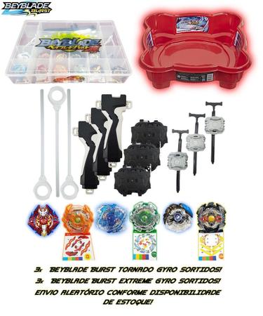 Beyblade Burst Evolution Extreme Gyro Turbo + Grip Lançador Speed