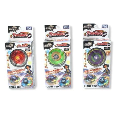 Imagem de Kit 6 Beyblade Pião de Led Metal Fusion + 6 Lançadores + Maleta