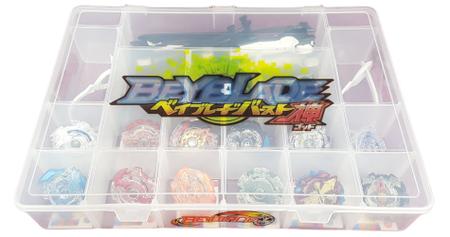 Imagem de Kit 6 Beyblade Pião de Led Metal Fusion + 6 Lançadores + Maleta