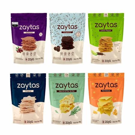 Imagem de Kit 6 Biscoitos Zaytas Sem Glúten Zaya: Sabores Variados