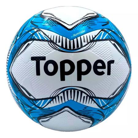 Imagem de Kit 6 Bolas de Futebol Society Oficial Topper Slick - Azul