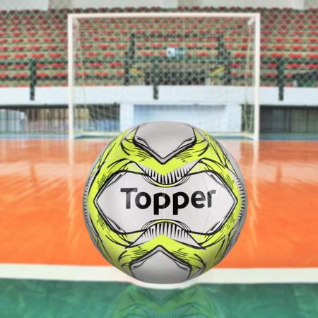 Bola De Futsal Slick 2020 Amarelo + Preto Topper