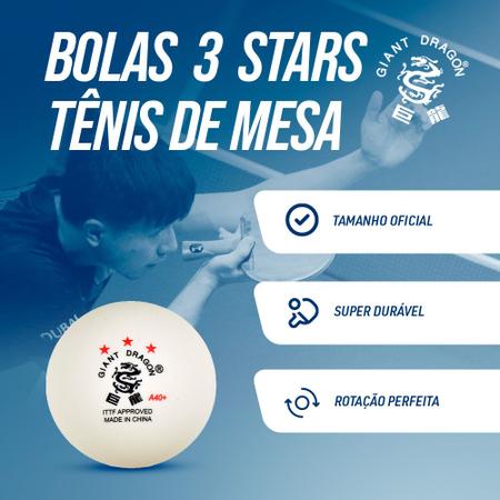 Imagem de KIt 6 bolas de tênis de mesa 3 estrelas ITTF Giant Dragon B