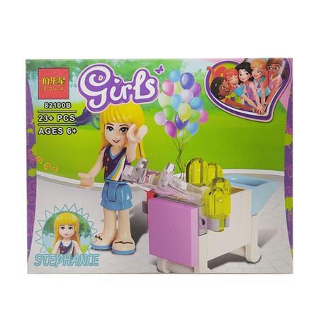 Imagem de Kit 6 Bonecas Para Montar Infantil Estilo Lego Friends Girls