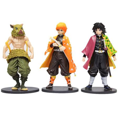 Boneco Anime Demon Slayer Kimetsu No Yaiba Giyuu Zenitsu Rengoku Nezuko  Tanjirou Estatueta Brinquedos - Escorrega o Preço