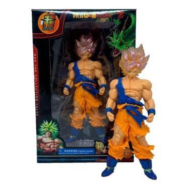 Kit 6 Bonecos Dragon Ball Z Goku, Brolly, Vegeta Sayajin