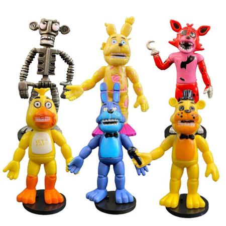 Kit 6 Bonecos Five Nights At Freddy 'S Fnaf Action Figure - Smart Bracelet  - Action Figures - Magazine Luiza