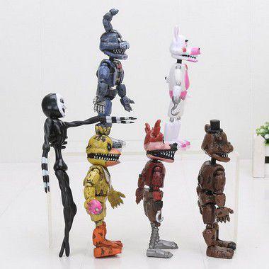 Kit 6 Bonecos Five Nights At Freddy 'S Fnaf Action Figure - Smart Bracelet  - Action Figures - Magazine Luiza