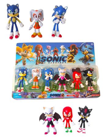 Kit 6 Bonecos Sonic & Seus Amigos Coleção Infantil Filme - Araujo Presentes  - Bonecos - Magazine Luiza