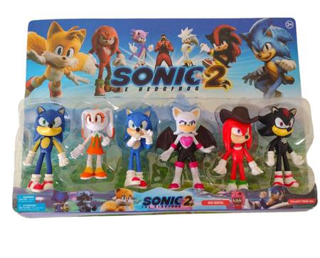 Bonecos Sonic Com 6 Personagens Diferentes