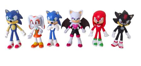 Kit Bonecos Personagens Sonic + Shadow Brinquedo Infantil - Pronta Entrega  !!!