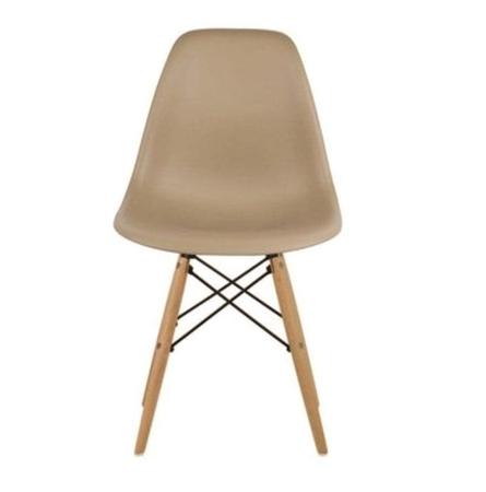 Imagem de Kit 6 Cadeiras Charles Eames Eiffel Wood Design - Bege