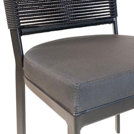 Jogo Cadeira de Jantar Em Alumínio e Fibra Estofado Impermeavel Turquia 6  unidades Ráfia - Zanutto - Outros Móveis - Magazine Luiza