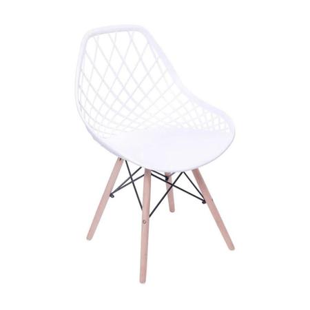 Imagem de Kit 6 Cadeiras De Jantar Kaila Branca Eames