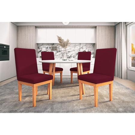 Imagem de KIT 6 Cadeiras Estofadas Reforçadas para Mesa de Jantar