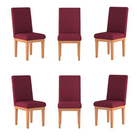 Imagem de KIT 6 Cadeiras Estofadas Reforçadas para Mesa de Jantar