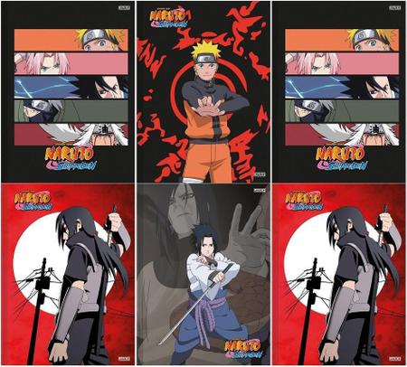 Kit 6 Cadernos Naruto Shippuden Brochurinha + Desenho Naruto - Sao Domingos  - Caderno de Desenho - Magazine Luiza