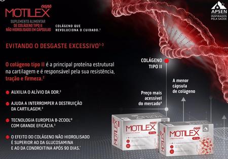 Imagem de Kit 6 Caixas Motilex Colágeno Tipo 2 40Mg Com 60 Cápsulas