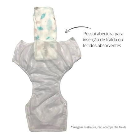 Imagem de Kit 6 calças Enxuta Fralda reutilizável + Kit 5 Fraldas Pano