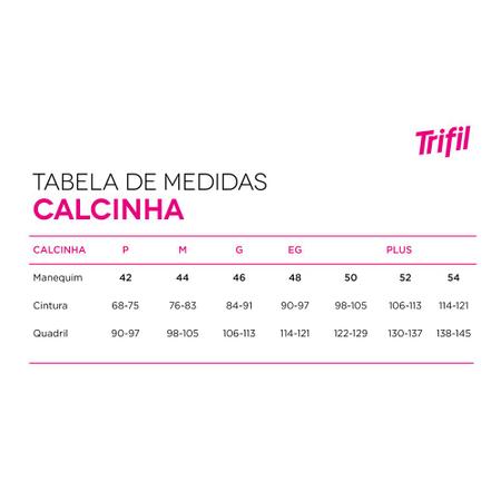 Imagem de Kit 6 Calcinha Biquini Trifil de Poliamida Varias Cores 4404