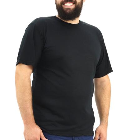 Imagem de Kit 6 Camisetas Masculinas Plus Size Malha Fria Manga Curta
