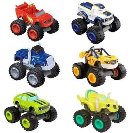 Kit Blaze Monster Machines 6 Carrinhos Fricção Barato Super Oferta no  Shoptime