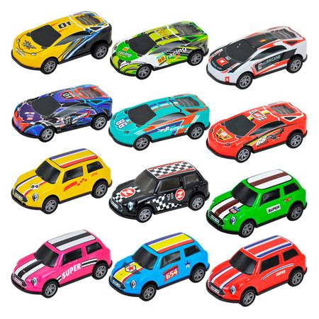 Imagem de Kit 6 Carrinhos De Metal Carros Miniatura Fricção - Dm Toys