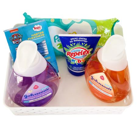 Imagem de Kit 6 cestas rattan organizadoras armário gaveta cestinha bebê quarto infantil lavanderia cozinha
