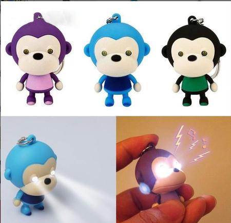 Kit 6 Chaveiros Macaco Luz Led iluminação Lanterna Toca Musica Som Desenho  Animado Lembrancinha Presentes Crianças - LVO - Chaveiro - Magazine Luiza