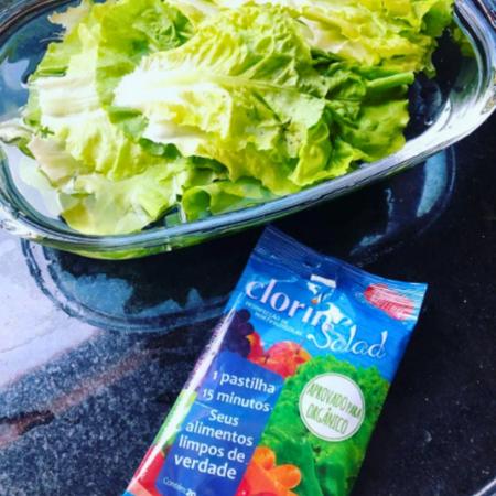 Imagem de Kit 6 Clorin Salad Pastilha Sanitizante de Verduras e Frutas