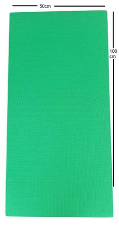 Imagem de Kit 6 Colchonete Eva Tapete 100cm X 50cm X 10mm Verde