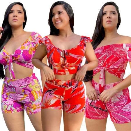 Kit 6 Conjunto estampado mulher arrumado alta qualidade - TRENDY FASHION -  Conjunto de Roupa Feminina - Magazine Luiza