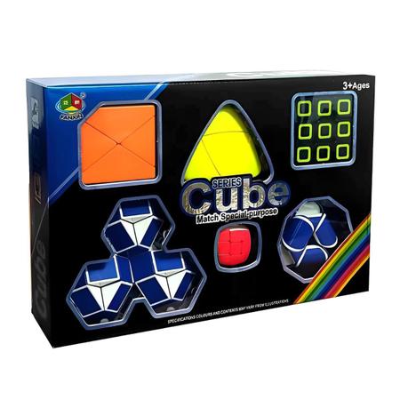 Kit 6 Cubos Magico Cobra Cores Fortes Iniciante Profissional mini cubo  3x3x3 Original Speed Lubrificado Desafios Criança - Mundo Do Comercio - Cubo  Mágico - Magazine Luiza