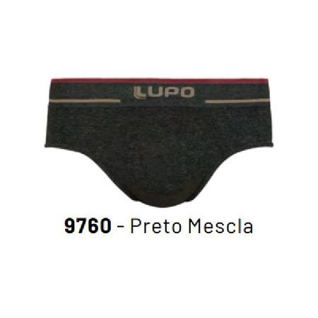 Imagem de Kit 6 cuecas slip lupo sem costura fio texturizado a ar lupo 624