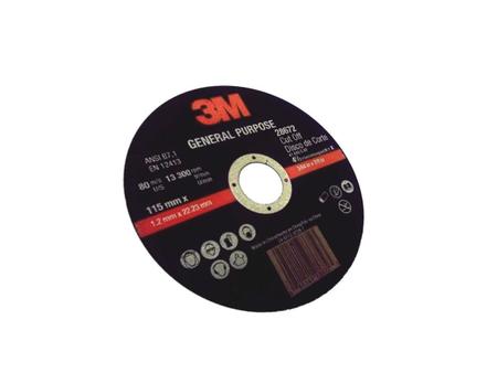 Imagem de Kit 6 Discos De Corte Fino 3M Tm General Purpose 11,5Cm